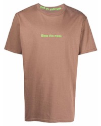 F.A.M.T. Slogan Print T Shirt
