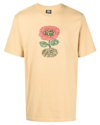 Stussy Sunflower Logo Print T Shirt