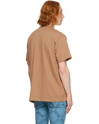 VERSACE JEANS COUTURE Tan Cotton T Shirt
