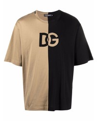 Dolce & Gabbana Two Tone Logo T Shirt
