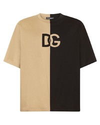 Dolce & Gabbana Two Tone Logo T Shirt