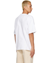 Jacquemus White Le T Shirt Raphia T Shirt