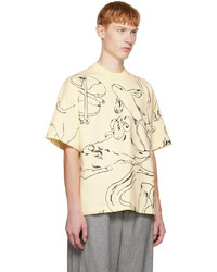 Jil Sander Yellow Print T Shirt