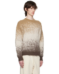 Madhappy Beige Fuzzy Gradient Sweater