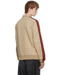 Lanvin Brown Monogram Tracksuit Sweater