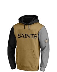 PROFILE Blackgold New Orleans Saints Big Tall Pullover Hoodie