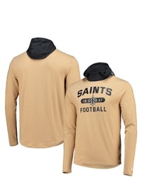 New Era Goldblack New Orleans Saints Active Block Hoodie Long Sleeve T Shirt