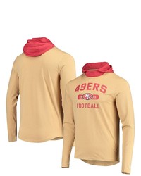 New Era Goldscarlet San Francisco 49ers Active Block Hoodie Long Sleeve T Shirt