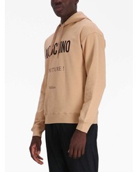 Moschino Logo Print Cotton Hoodie