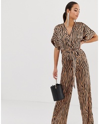 Missguided Jumpsuit In Animal Print