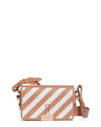 Off-White Diagonal Stripe Mini Flap Bag