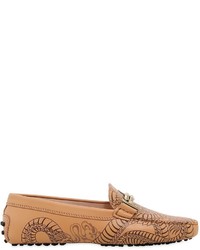 Tod's Gommino Double T Tattoo Leather Loafers