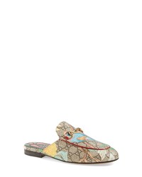 Gucci Princetown Floral Print Mule Loafer