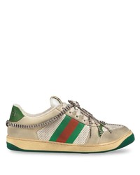 Gucci Screener Sneaker With Crystals