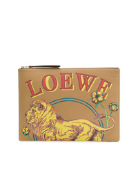 Loewe Lion Print Clutch Bag