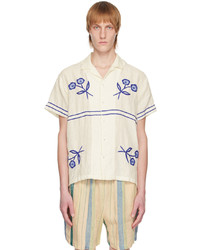 HARAGO Off White Table Cloth Shirt