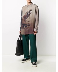 Vyner Articles Cod Print Buttoned Shirt