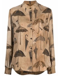 Uma Wang Umbrella Print Shirt