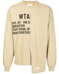 WTAPS Logo Print Panelled T Shirt
