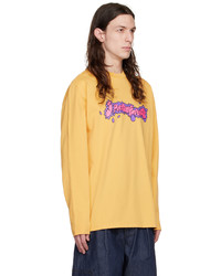 Jacquemus Yellow Le T Shirt Desenho Long Sleeve T Shirt