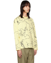Jil Sander Yellow Zodiac Long Sleeve T Shirt