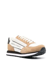 Armani Exchange Panelled Logo Print Sneakers