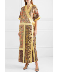 Etro Paisley Print Silk Twill Wrap Dress