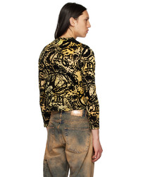 Aries Yellow Juicy Couture Edition Graphic Long Sleeve T Shirt