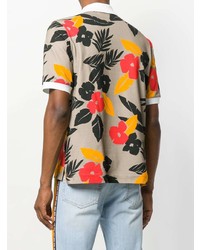 MSGM Tropical Print Polo Shirt