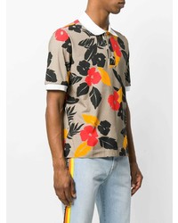 MSGM Tropical Print Polo Shirt