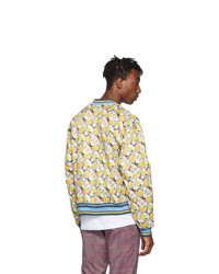 Rochambeau Reversible Yellow Brad Pitt Bomber Jacket