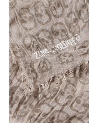 Zadig & Voltaire Printed Scarf With Wool