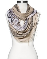 Mossimo Supply Co Aztec Print Infinity Scarf Tan