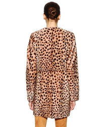 Drome Leopard Printed Shearling Coat