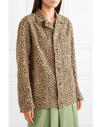 Rejina Pyo Billie Leopard Print Cotton Twill Jacket