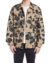 Closed Floral Field Jacket