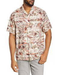Tommy Bahama Malibu Peach Classic Fit Short Sleeve Button Up Camp Shirt