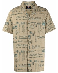 Dickies Construct Slogan Logo Print Cotton Shirt