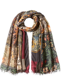 Faliero Sarti Printed Scarf With Cashmere And Silk