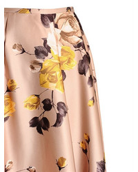Rochas Printed Duchesse Midi Skirt