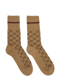Gucci Beige Gg Socks