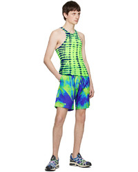 AGR Blue Green Graphic Swim Shorts