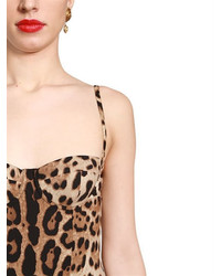 Dolce & Gabbana Leopard Printed One Piece Swimsuit
