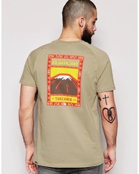 The North Face T Shirt With Kilimanjaro Back Print
