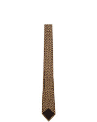 Gucci Beige And Brown G Print Tie
