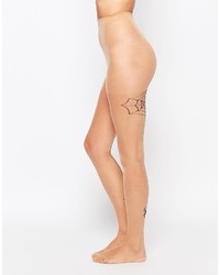 Asos Collection Halloween Spider Web Back Seam Tights