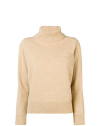 Sacai Pleated Back Roll Neck Sweater