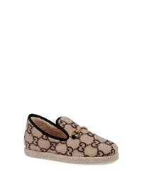 Gucci Wool Genuine Sheng Slipper Loafer