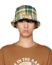 Tan Print Wool Bucket Hat