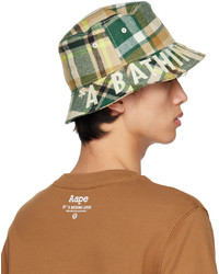 AAPE BY A BATHING APE Multicolor Checked Bucket Hat